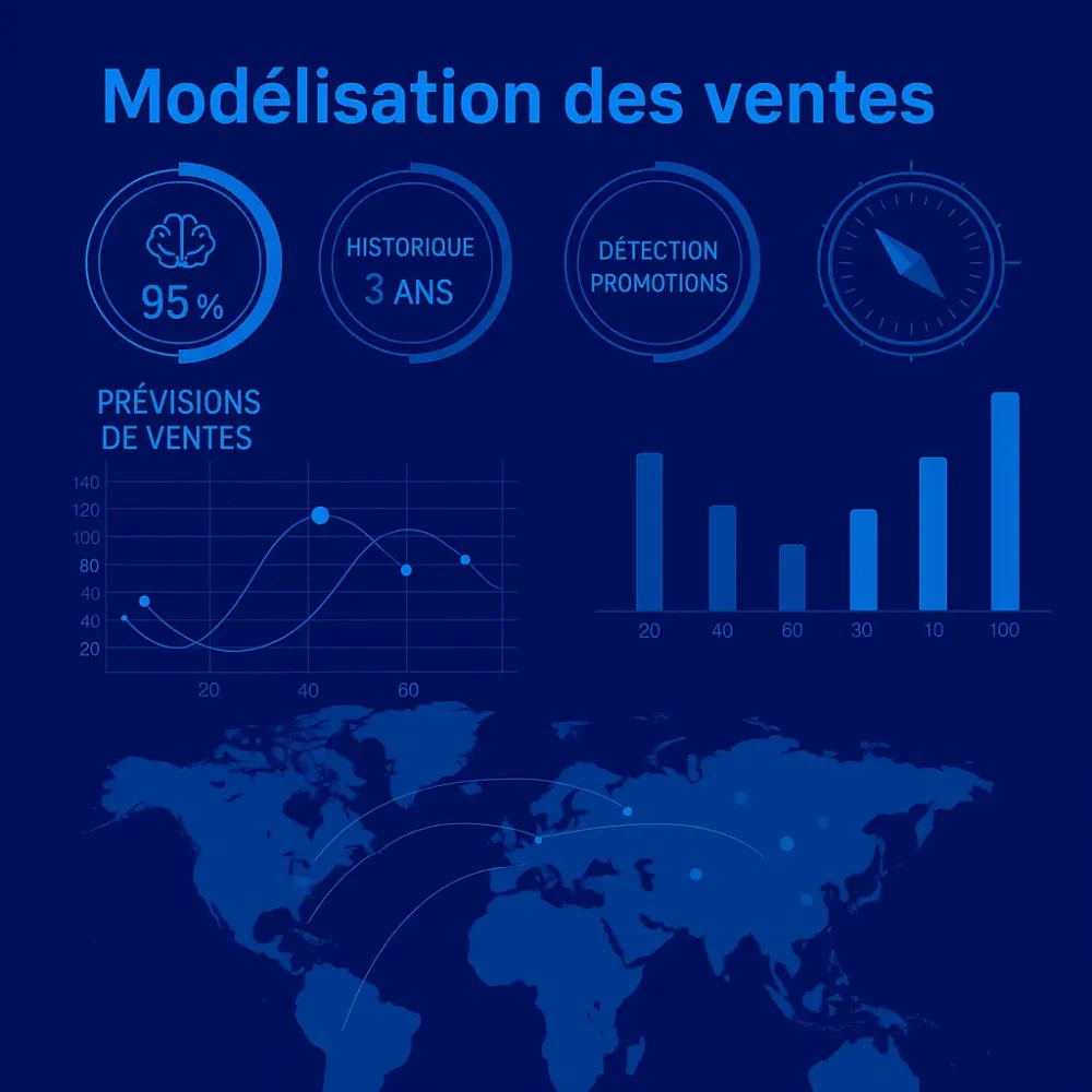 Prévisions de ventes et de la demande par l'IA - Optimix solutions
